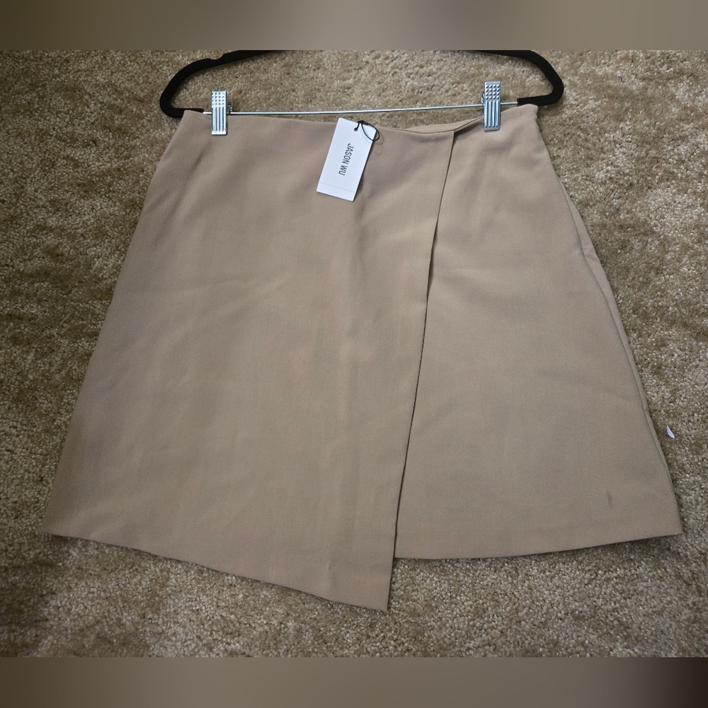Jason Wu Beige Asymmetrical Mini Skirt